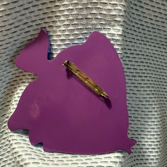 Vintage Hand Painted Colorful Large 4" Wood Fish Brooch Pin - Picture 2 of 2